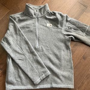 The North Face Heather Gray Half Zip